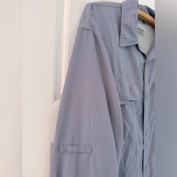 COLUMBIA Titanium omni shade long sleeve gray light USXL sports hiking camping - Picture 4 of 7